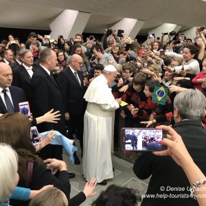 Ankunft des Papstes