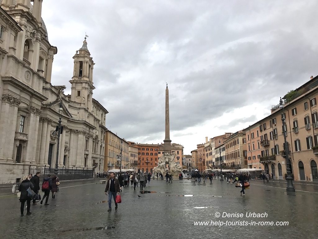 Blick auf Piazza Navona in Rom