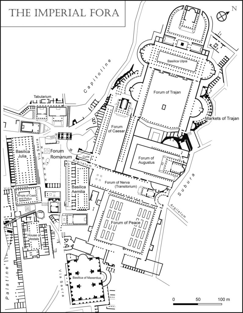 Roman Forum Map