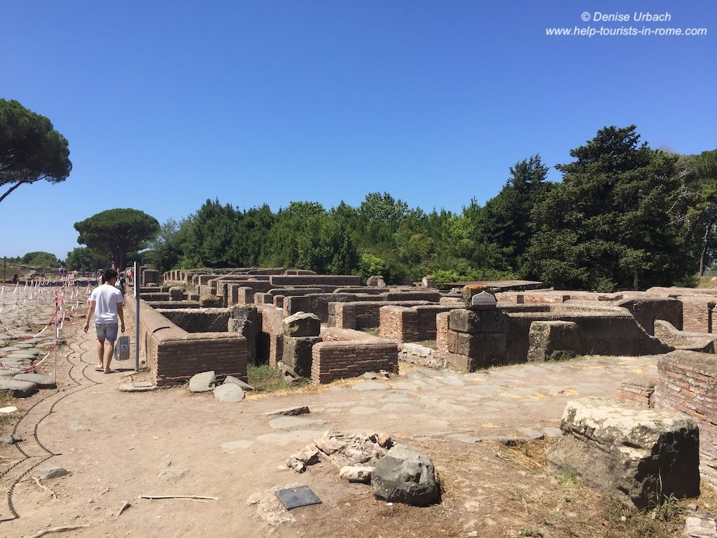 Ruinen Ostia Antica Rom