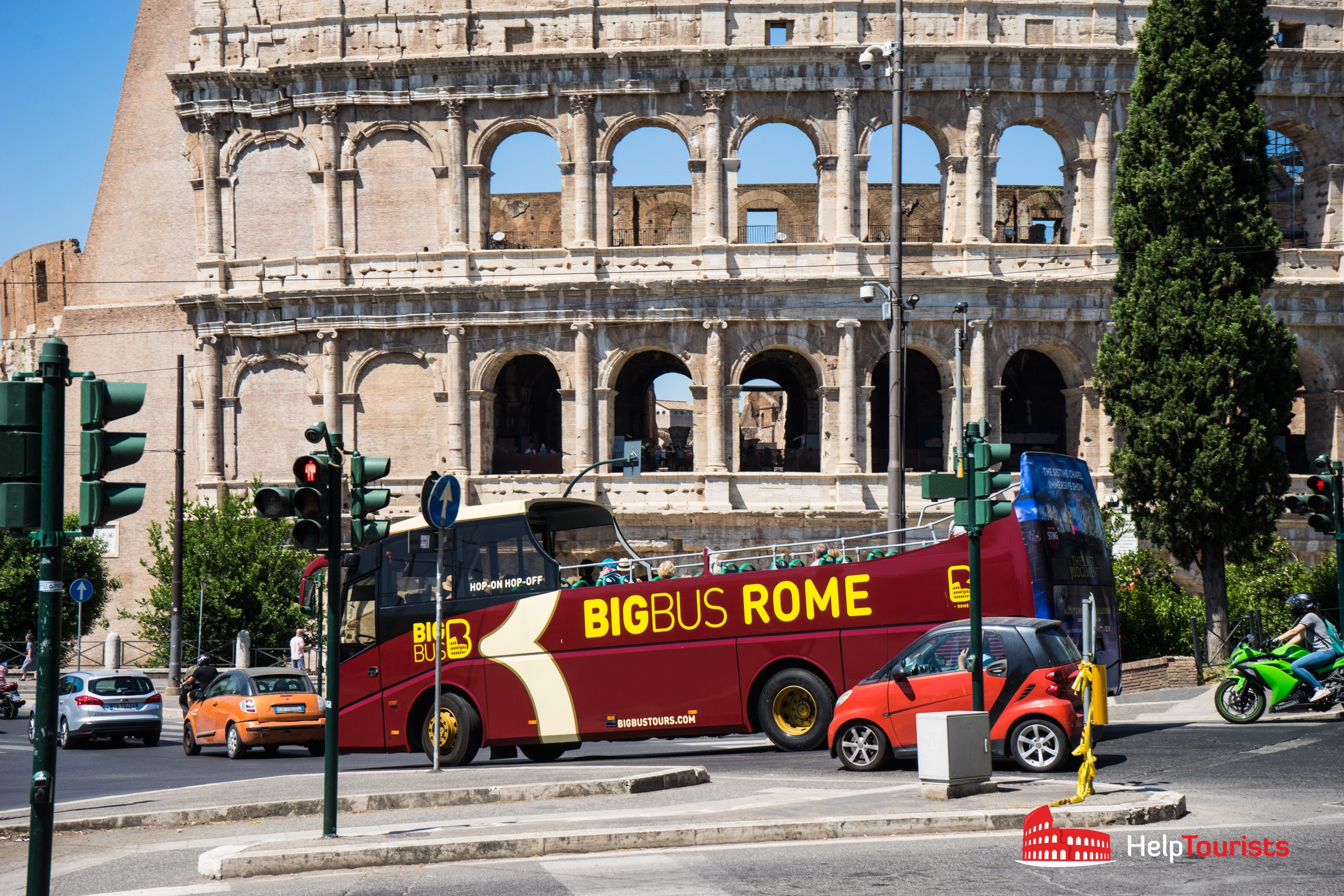 bus tour stop rome