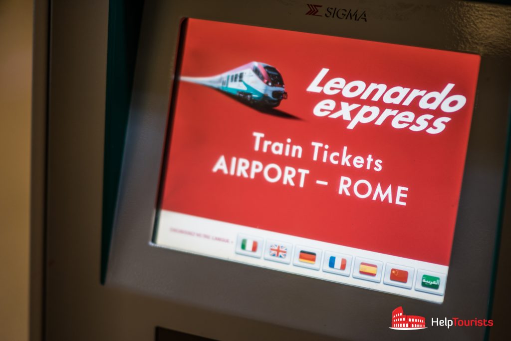 ROME_Leonardo express-Ticket machine