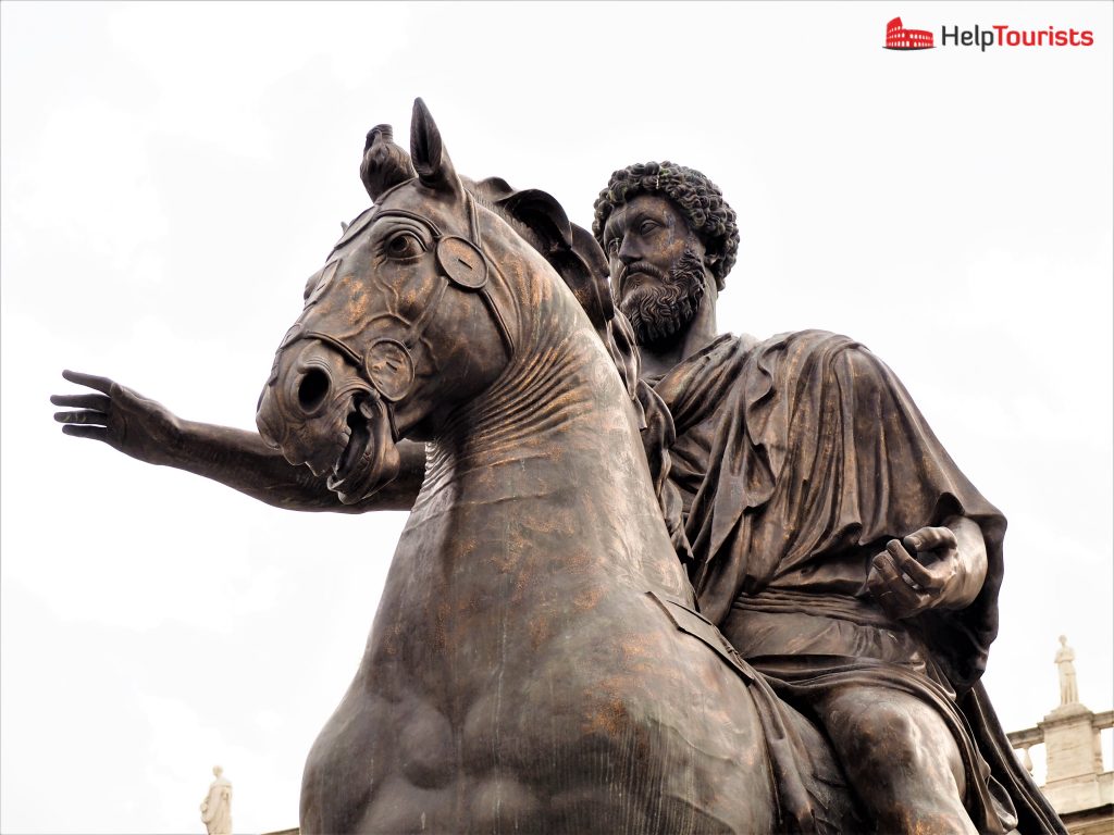 Rome capitoline museums Statue horseman